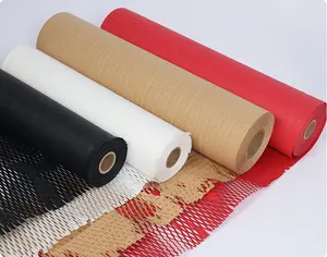 2024 Honeycomb Paper Roll Kraft Paper Tripod Protective Film Guangdong China 80 or 100 Gsm 250m or 840m Per Roll