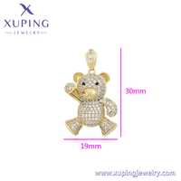 X000657329 Bijoux Xuping Pendentif Ours Tendance et Charmant en Or 14K, Style Vintage Simple et Élégant pour Usage Quotidien