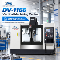 Centre d'usinage vertical CNC 3 axes robuste, commande FANUC, BT40, 24 outils, ATC 2.6s, machine de fraisage à changement d'outil rapide DV1166