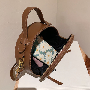 Bolso Bandolera de Mujer con Diseño Vintage, Cartera de Mano Cruzada de Cuero PU a la Moda, con Cadenas, Cierre de Cremallera, Gran Capacidad y Patrón Personalizado - Product Image 5
