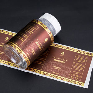 Étiquettes de produits personnalisées, adhésives, imperméables, en vinyle doré, fabricants d'étiquettes, impression, bouteilles, cosmétiques, logo, autocollants - Product Image 2