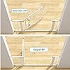 Porte bébé pour chien, PetGate en métal pour <span class=keywords><strong>les</strong></span> escaliers et <span class=keywords><strong>les</strong></span> portes Porte enfant avec porte, pas besoin d'outils, pas de perçage. - Product Image 6
