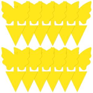 Pièges à mouches et moustiques à fruits collants jaunes 12/24/48 pièces attrape-moucherons à insectes volants pour plantes d'intérieur - Product Image 2