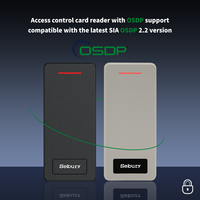 Lecteur de contrôle d'accès RFID 13,56 MHz Mifare NFC 125 kHz EM HID OSDP Système d'entrée mobile crypté IP65 Étanche