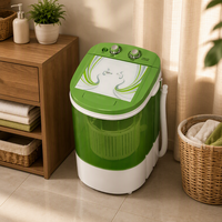 Lave-linge portable mini compact à cuve unique, lave-linge électrique pour les voyages, chaussettes, sous-vêtements