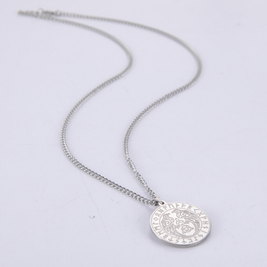 Dio Odin due corvi Huginn e Muninn collana pendente in acciaio inossidabile corvo norrena collana vyking mitologia pagana talismano - Product Image 5