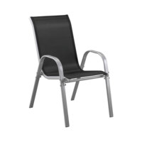 Chaise de jardin d'extérieur moderne KD en métal robuste pour terrasse, mobilier de jardin, vente chaude