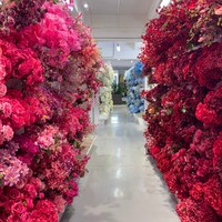 Auf Lager Fabrik-Großhandel Künstliche Rote Rose Einzelstiel 10cm Samt Kunstblume Hotel-Lobby Restaurant Hochzeit Tischdekoration