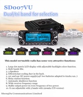 SD007 Récepteur duplex intégral double bande UHF/VHF 136-174/400-520MHz Radio bidirectionnelle Ham HF émetteur-récepteur avec affichage LED