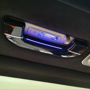 Poignée de Plafond Noire Laquée W447 de Haute Qualité avec Placage Mat, Accessoires d'Intérieur Améliorés <span class=keywords><strong>Classe</strong></span> <span class=keywords><strong>V</strong></span> VITO Lumière Ambiante Bleue - Product Image 1
