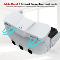 Les accessoires de l'interface faciale VR remplacent le tampon de couverture de visage pour la circulation d'air active de Meta Quest 3