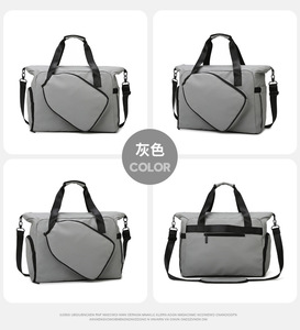 Bolsa de Deporte Unisex Impermeable con Separación para Ropa Seca y Mojada, para Tenis, Fitness, Gimnasio, Viajes, de Nailon, con Bolsillo para Zapatos, 34L - Product Image 6