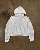 Sweat à capuche personnalisé avec strass, en coton épais brillant, à épaules tombantes, pour hommes, adolescents, garçons et filles, Sheisty Design Makers