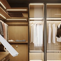 Bande d'éclairage en aluminium 018A pour armoire d'éclairage LED Profilé en alliage 25*7MM Éclairage de garde-robe