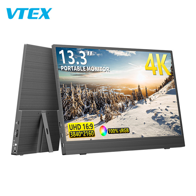 13.3" 4k OLED Panel Built-in Battery Type C Gaming Screen Laptop Portable Monitor Support Digital Stylus Active Pen