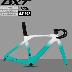 Cuadro de bicicleta de carretera BXT de fibra de carbono 2025 nuevo freno de disco 700C * 32C Di2 línea completamente oculta T47 Marco de bicicleta de carretera de carreras de peso ligero - Product Image 1