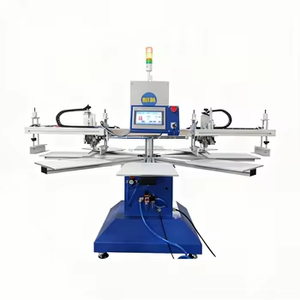 Presse à écran automatique 8 tables, deux couleurs, avec petit plateau pour l'impression de petits logos et images - Product Image 1