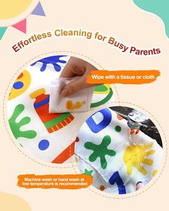 Tablier de <span class=keywords><strong>Peinture</strong></span> Imperméable pour Enfants avec 2 Poches, <span class=keywords><strong>Blouse</strong></span> d'Art Lavable pour Tout-Petits, Idéal pour la Cuisine, la Pâtisserie, les Loisirs Créatifs et les Activités Ludiques <span class=keywords><strong>en</strong></span> Classe - Product Image 6