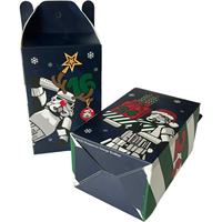 Caja de Embalaje Ecológica Personalizada para Juguetes Pequeños de Navidad, con Asa e Impresión a Cuatro Colores, para Exhibición de Regalos Navideños