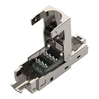 Connecteur modulaire RJ45 sans outil HAILE CAT6A FTP/STP, connecteur RJ45 8P8C, tête en cristal, connecteur de terminaison sur site CAT6A