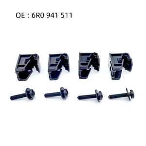 Volkswagen Polo Headlight Mounting <b>Bracket</b> Clips 6R0941511 <b>Plastic</b> Front 4 <b>Brackets</b> With Bolts - Product Image 2