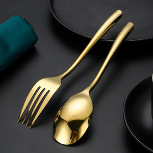 316 Stainless Steel Cutlery Set Knife Fork Spoon Hotel Style Thickened <b>Mirror</b> Polished Home Use - Product Image 3