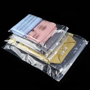 clear transparent plastic slider zipper zip lock bags with child safety warning