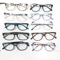 Montura de Gafas de Acetato Grueso de Alta Calidad para Hombre y Mujer, Clásicas, de Aro Completo, Ligeras y Cómodas para Lentes Graduadas