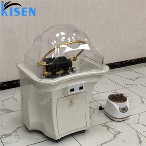Kisen Connect Évier mobile pour lavage de cheveux en salon, avec tuyaux d'alimentation en eau, bac de lavage et fonction spa capillaire, en promotion - Product Image 2