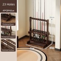 Support de canne à pêche double face en bois pour eau salée/eau douce – Rangement et organisation pour garage