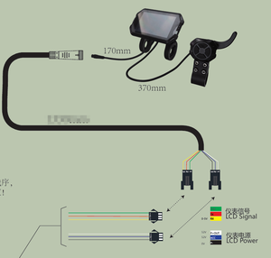 อะไหล่สกู๊ตเตอร์ไฟฟ้า 8000W 10000W ชุดควบคุม YunLi 18 Mosfet 72V 60A พร้อมหน้าจอควบคุมแบบ Sine Wave และคันเร่ง - Product Image 5