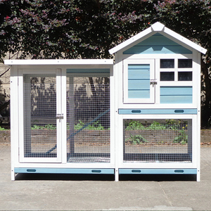 Small Outdoor Rabbit Hutch Wood <strong>Bunny</strong> Cage for Pets Solid Pattern Small Animals <strong>House</strong> - Product Image 6