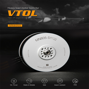 Motor sin escobillas T-motor MN805-S 170KV de salida de fábrica para VTOL, aeronaves de elevación pesada a prueba de agua, multirrotor de alto empuje - Product Image 6