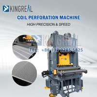 Haute vitesse métal acier perforé faisant la machine bobine poinçonnage rembobinage machine Mico trou poinçonneuse CE