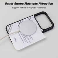 Coque de protection personnalisable à impression magnétique 2D par sublimation pour iPhone 18 17 16 Pro Max