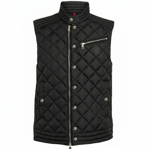 Gilet rembourré pour hommes, hiver chaud, matelassé, à capuche, poche supérieure, gilet sans manches, porter avec OEM - Product Image 1