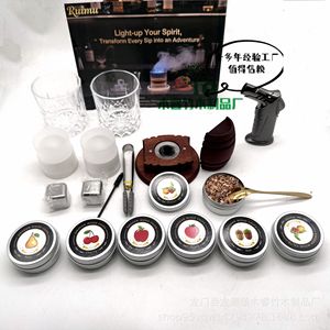 Pour <span class=keywords><strong>Amazon</strong></span> Hot-Selling Ensemble de copeaux de <span class=keywords><strong>bois</strong></span> de fumeur de whisky et de cocktail transfrontalier écologique avec choix de cocktail de style américain - Product Image 4