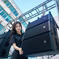 Haut-parleur Line Array 3 voies de 12 pouces, enceinte active PA, 800W max, 1600W crête, pour événements scéniques en extérieur