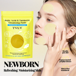 Discos Limpiadores Faciales de Cúrcuma y Ácido Kójico, Exfoliantes y Blanqueadores, para el Acné y los Poros - Product Image 5