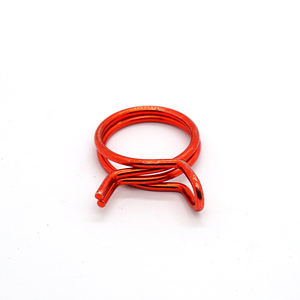 Collier de serrage double oreille galvanisé à tension constante pour conduite de carburant de bateau - Product Image 1