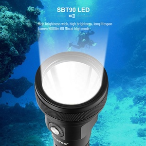 Asafee loạt mới sbt90 ánh sáng siêu sáng lặn đèn pin 5000 Lm 26650 pin dưới nước cao pin cuộc sống Scuba đèn - Product Image 3