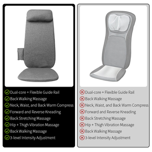 Shiatsu elétrico Aquecido Costas e Pescoço Shiatsu <span class=keywords><strong>Massager</strong></span> Almofada Vibratório <span class=keywords><strong>Butt</strong></span> Spine Amassar Full Body Car Seat Massage Mat - Product Image 4