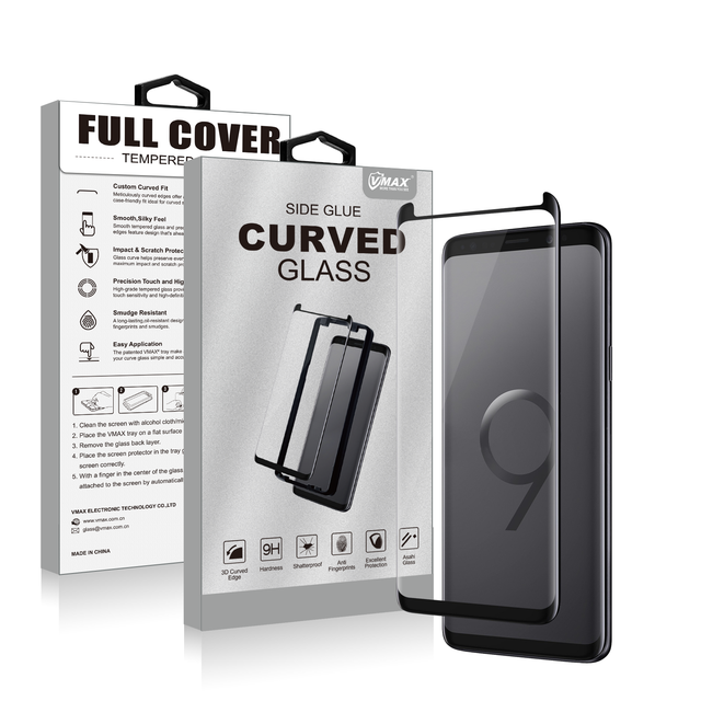 3D Glass for Samsung Galaxy S9 Plus Screen Protector, Full Coverage Tempered Glass for Samsung S9