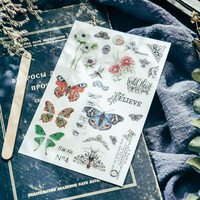Personnalisé Vintage Frotter Sur Transfert Autocollant Albums Autocollants Scrapbook Journal Autocollant pour DIY Art Craft
