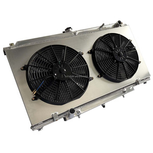 Radiateur entièrement en aluminium pour <span class=keywords><strong>Nissan</strong></span> Patrol/Safari Y61 2.8L/3.0L/4.2L RD28 ZD30 TD42T 4 Cyl 6 Cyl 1997-2009 - Product Image 3