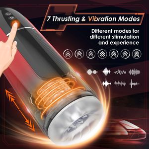 Hansfree masturbazione giocattolo automatico telescopico rotazione maschile masturbatore Cup giocattolo del sesso per uomo adulto giocattoli sesso macchina prodotti - Product Image 2