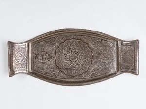Bandeja decorativa Oriental antigua para servir - Product Image 2