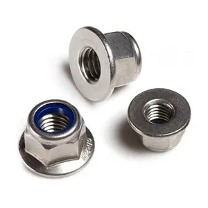 DIN6923/6926 M5 M6 M8 M10 M12 M16 Stainless Steel SUS304 316 316L Hexagon Flange Nut