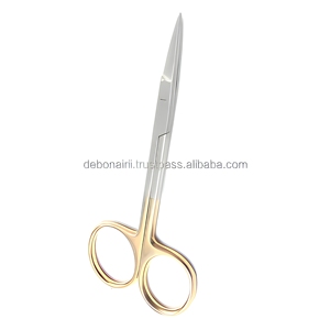 Tijeras de Carburo de Tungsteno TC Iris, Acero Inoxidable, Punta Fina Recta, Anillo Dorado, Instrumentos Quirúrgicos, Fabricante Mayorista - Product Image 4