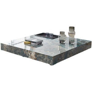 Bán Sỉ Bộ Bàn Hiện Đại Chân Phun Kim Loại Đầu Đá Cẩm Thạch Sang Trọng Kiểu Bắc Âu Bán Chạy Bàn Cà Phê Đá Cẩm Thạch Phòng Khách - Product Image 5